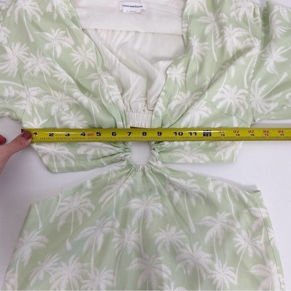 Lovers and Friends Maysa Kimono Dress Palm Tree Print Size M - Picture 12 of 14